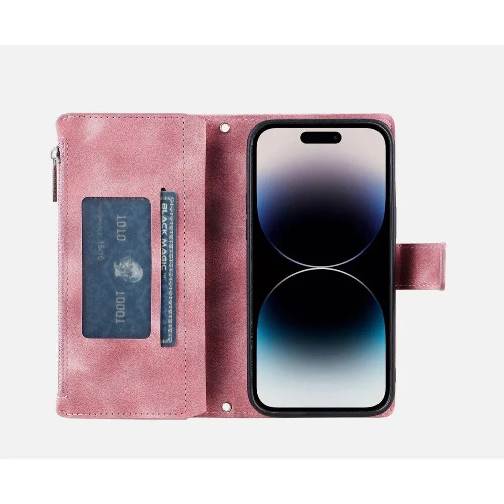 Beautiful Leather iPhone 15 Pro Max Case - Mandala
